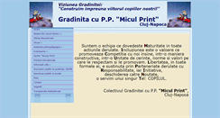 Desktop Screenshot of gradinitamiculprintcluj.ro