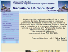 Tablet Screenshot of gradinitamiculprintcluj.ro